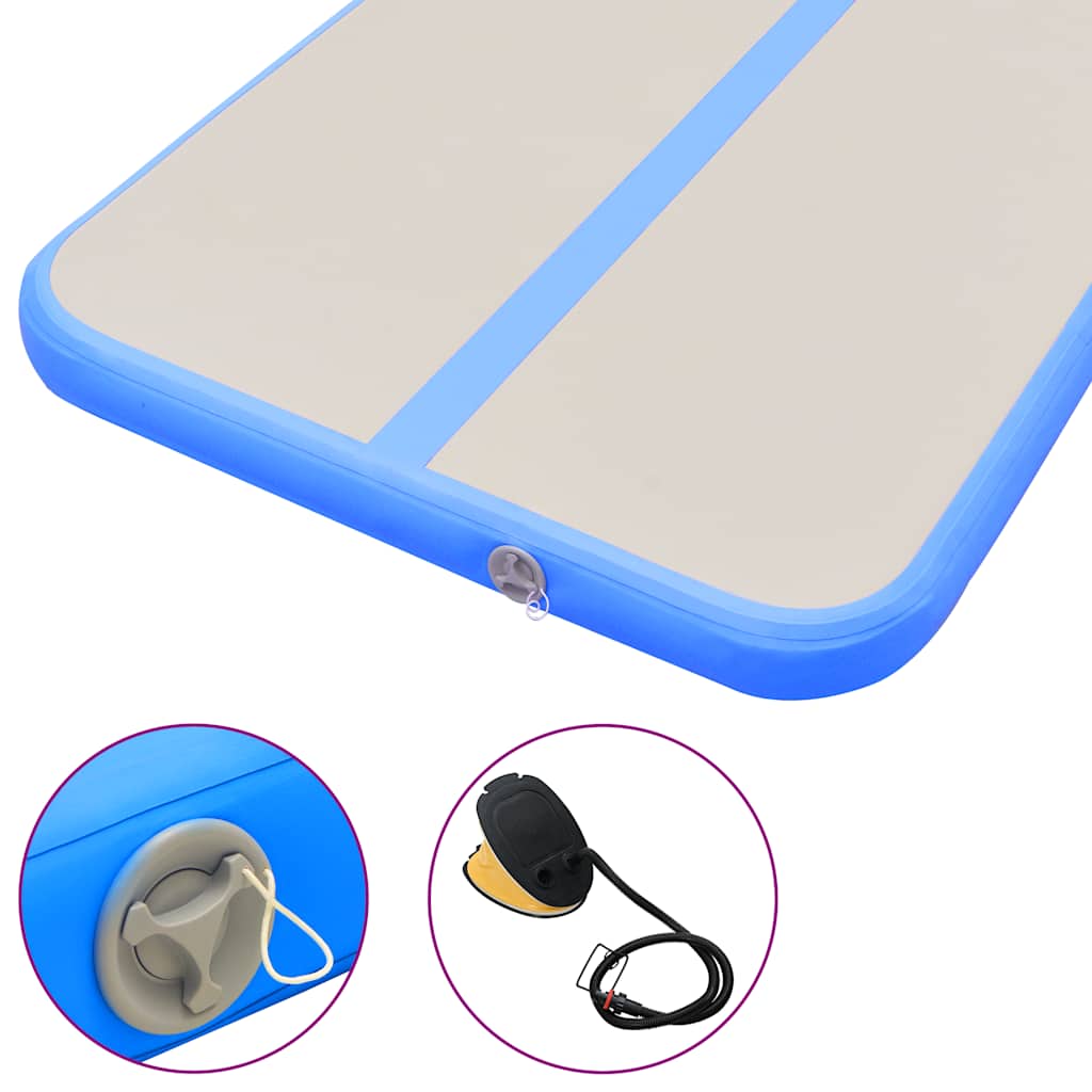 Strunjača na napuhavanje s crpkom 500 x 100 x 10 cm PVC plava