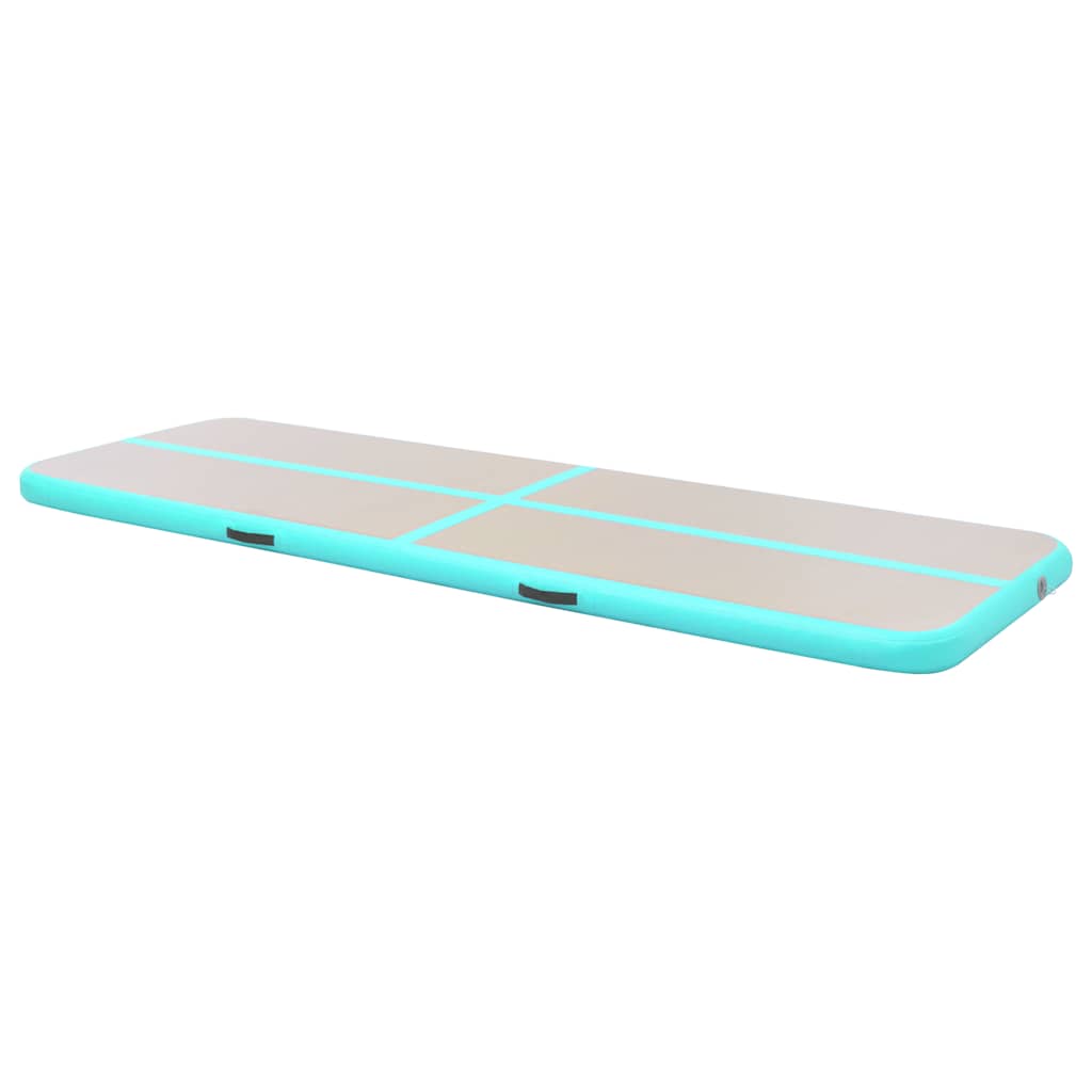 Strunjača na napuhavanje s crpkom 700 x 100 x 10 cm PVC zelena