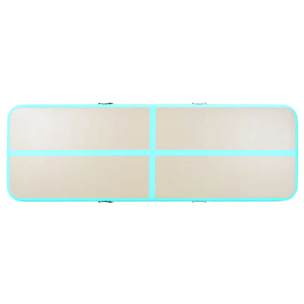 Strunjača na napuhavanje s crpkom 700 x 100 x 10 cm PVC zelena