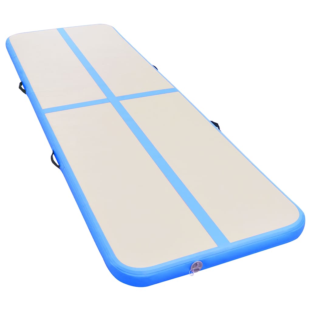 Strunjača na napuhavanje s crpkom 800 x 100 x 10 cm PVC plava