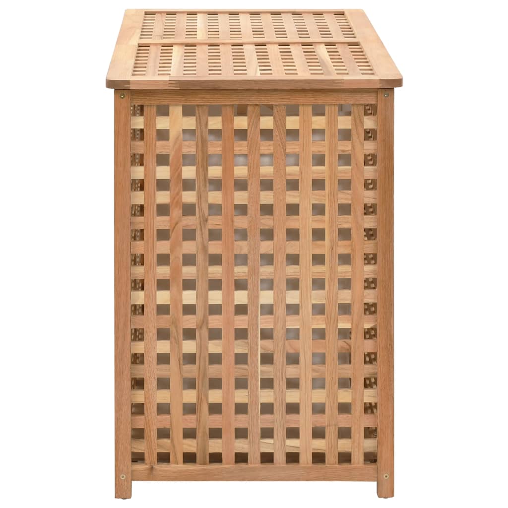 Košara za rublje 87,5 x 46 x 67 cm od masivnog drva oraha