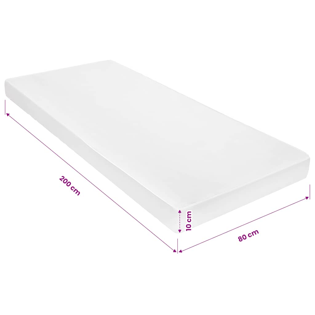 Madrac sa 7 zona 80 x 200 cm od PU pjene 10 cm H2 H3