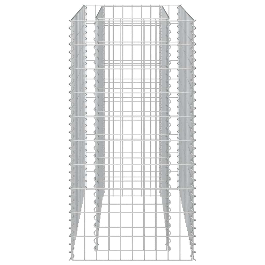 Gabionska sadilica od pocinčanog čelika 90 x 50 x 100 cm