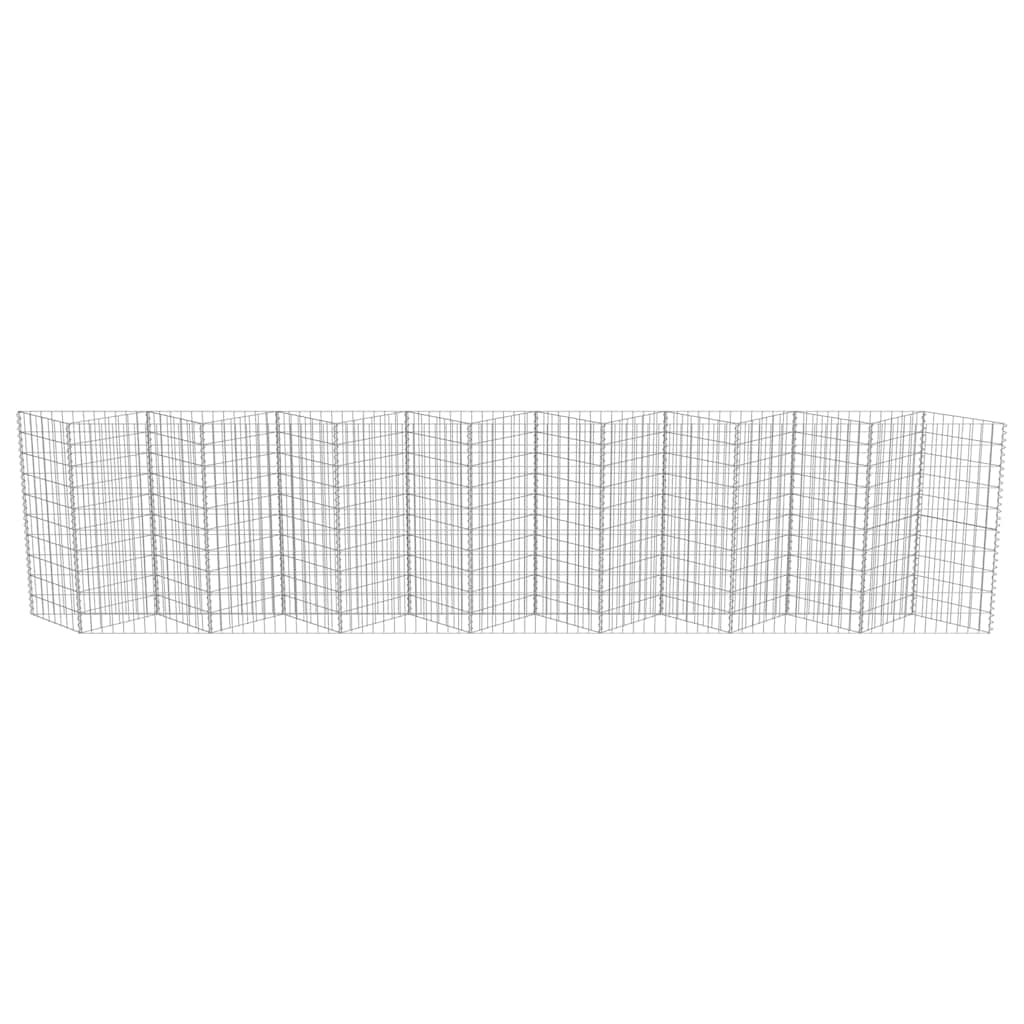 Gabionski zid od pocinčanog čelika 450 x 30 x 100 cm