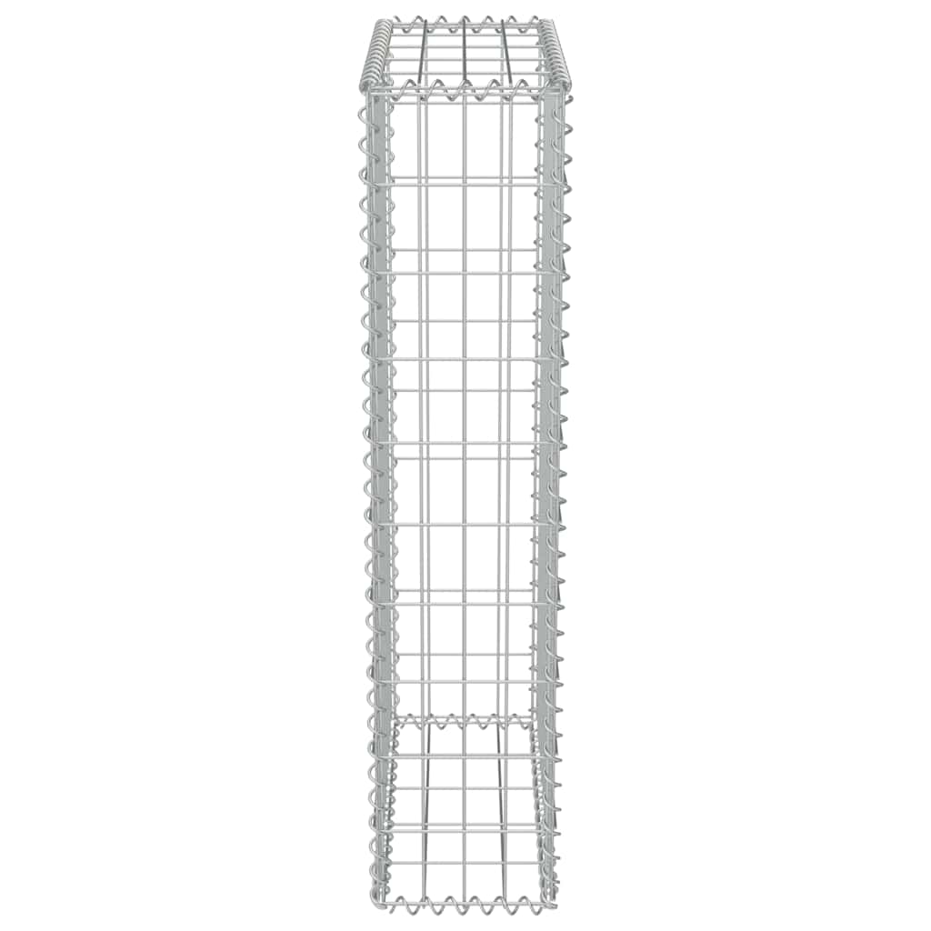 Gabionski zid s poklopcima od pocinčanog čelika 50 x 20 x 100 cm