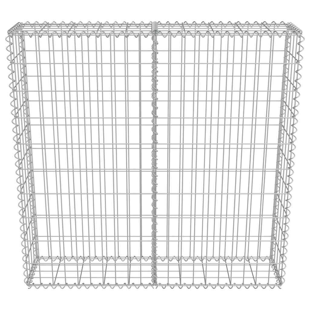 Gabionski zid s poklopcima od pocinčanog čelika 100 x 20 x 100 cm