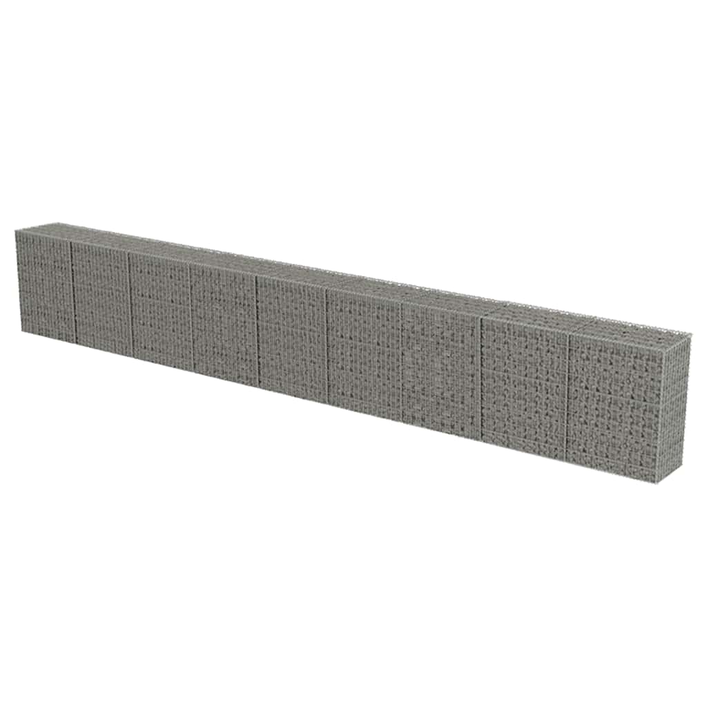 Gabionski zid s poklopcima od pocinčanog čelika 900 x 50 x 100 cm