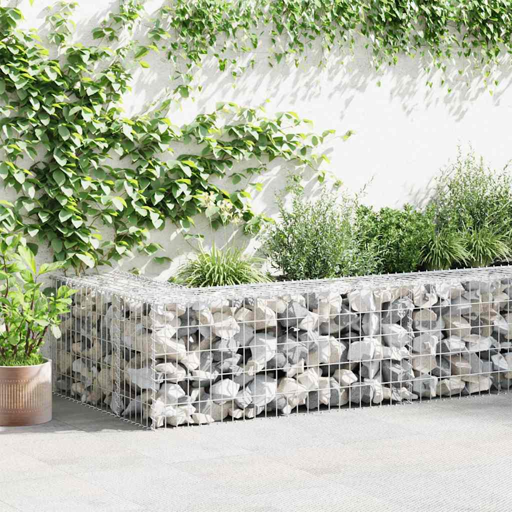 Gabionski zid s poklopcima od pocinčanog čelika 300 x 50 x 50 cm