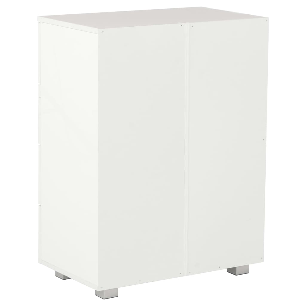 Komoda visoki sjaj bijela 60 x 35 x 80 cm od konstruiranog drva