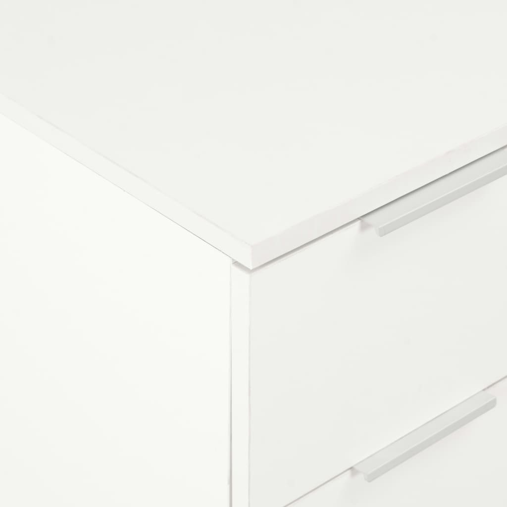 Komoda visoki sjaj bijela 60 x 35 x 80 cm od konstruiranog drva