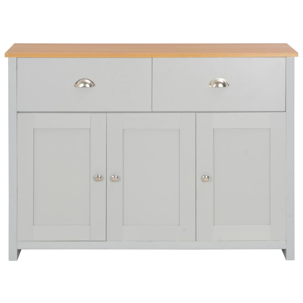 Komoda siva 112 x 35 x 81 cm