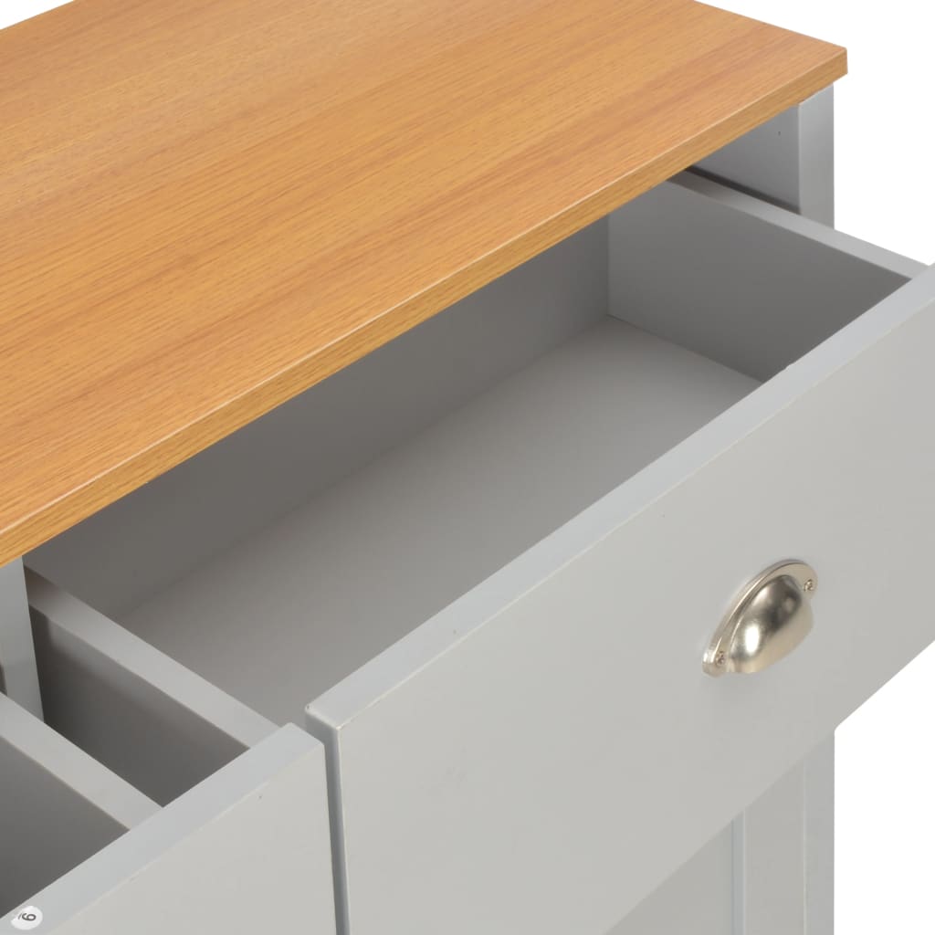 Komoda siva 112 x 35 x 81 cm