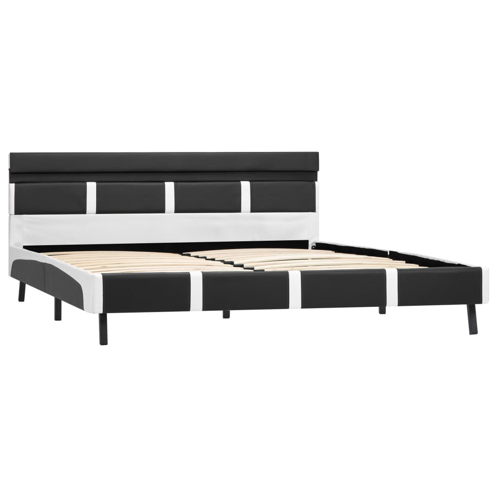 Okvir za krevet od umjetne kože s LED svjetlom sivi 160x200 cm