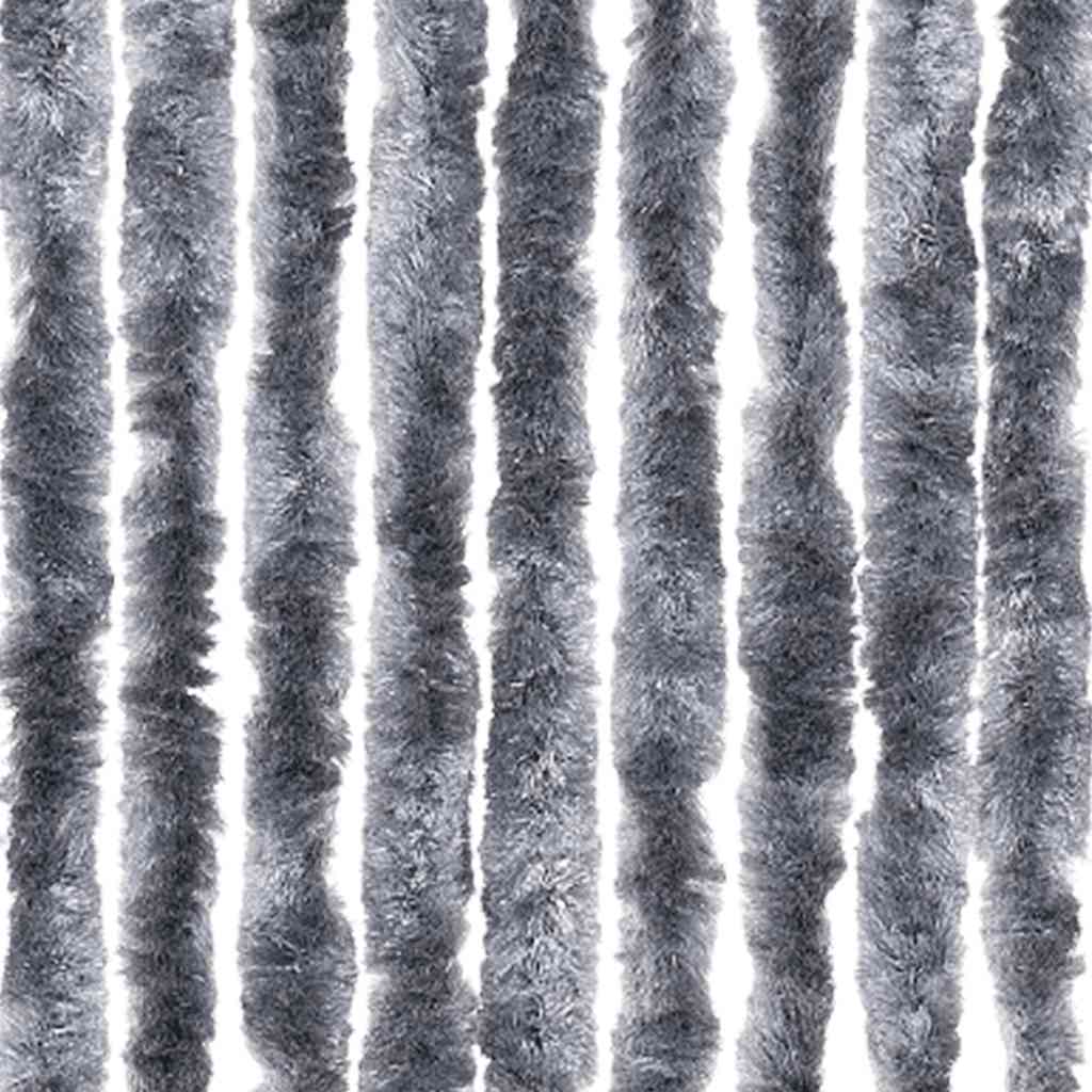 Zastor protiv insekata srebrni 56 x 185 cm šenil