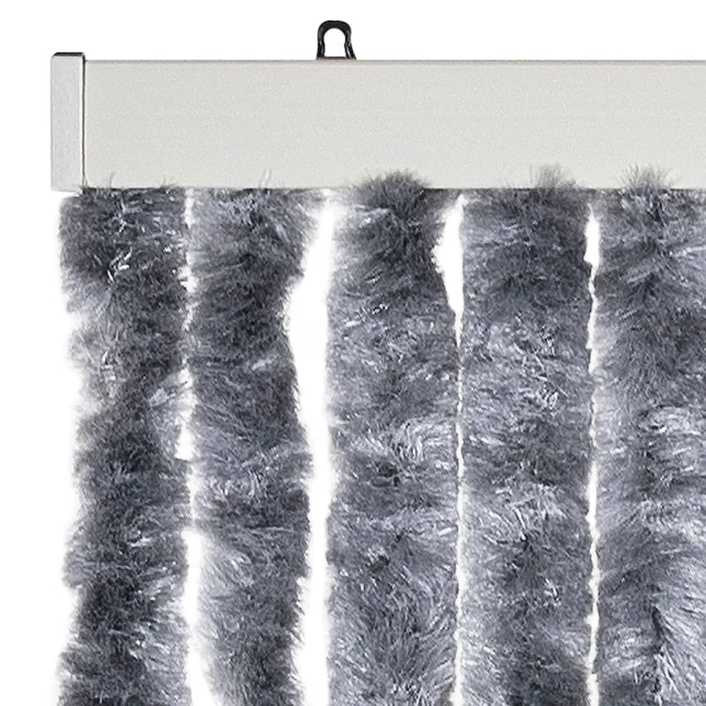 Zastor protiv insekata srebrni 100 x 220 cm šenil