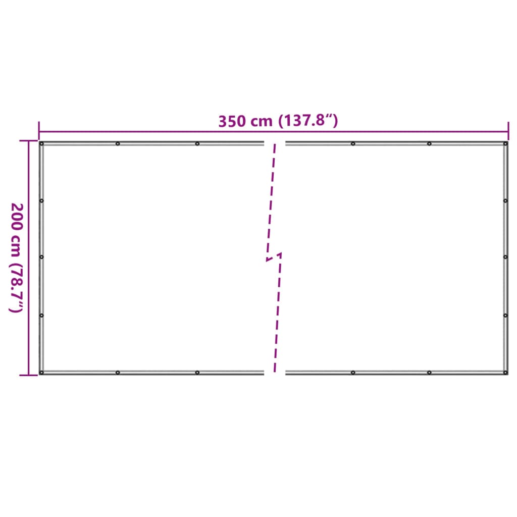 Mreža za prikolicu HDPE 2 x 3,5 m crna