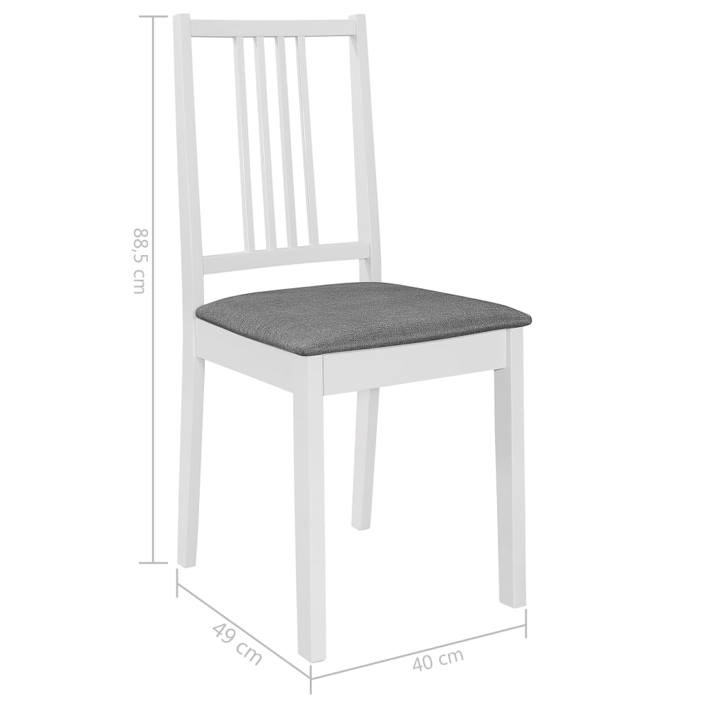 3-dijelni blagovaonski set od MDF-a bijeli