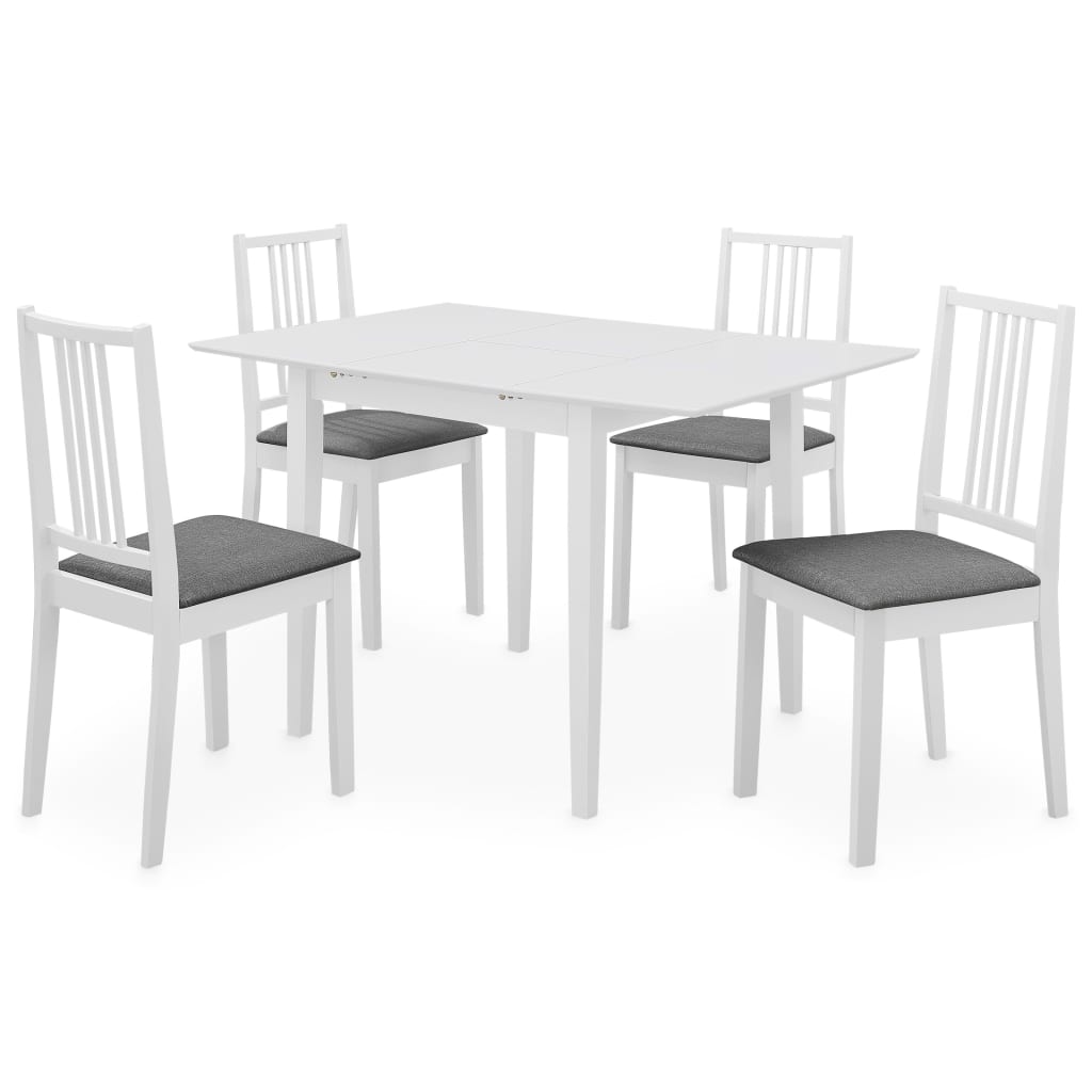 5-dijelni blagovaonski set od MDF-a bijeli