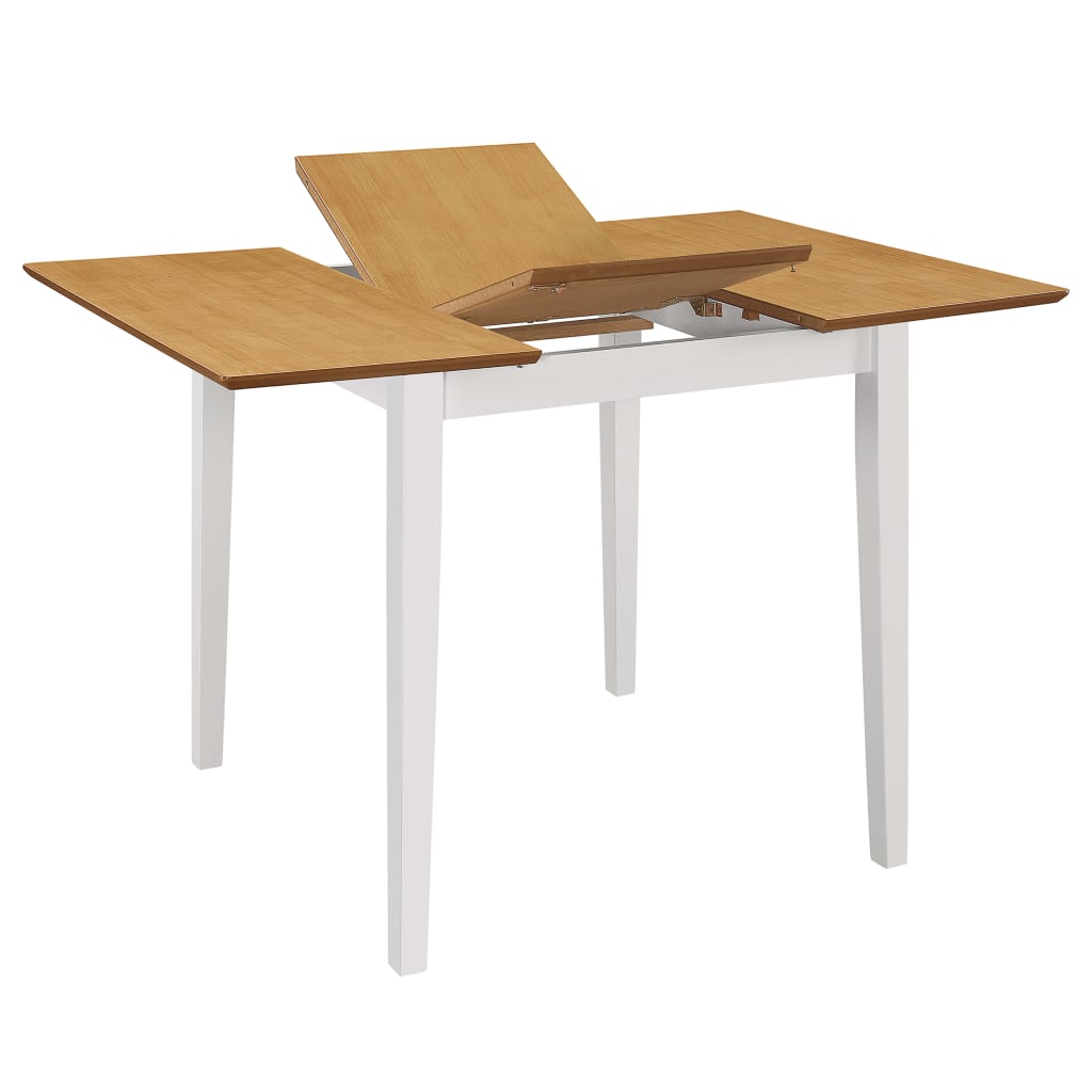 276409  5 Piece Dining Set MDF White (247625+247635)