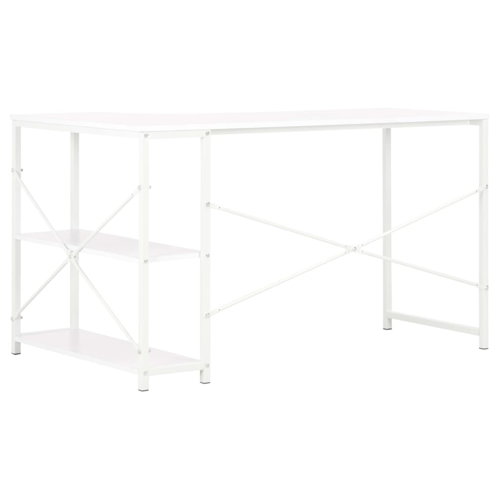 Stol za računalo bijeli 120 x 72 x 70 cm