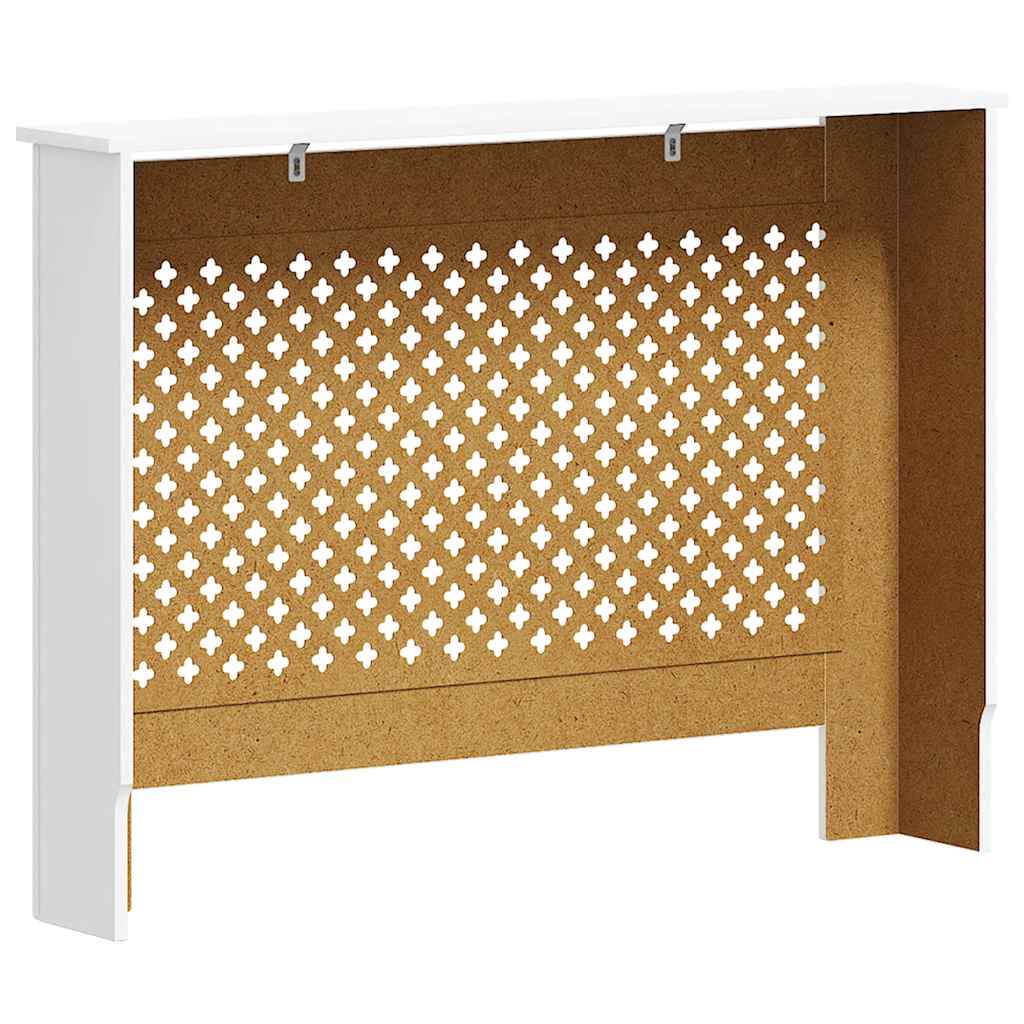 Pokrov za radijator bijeli 112 x 19 x 81,5 cm MDF