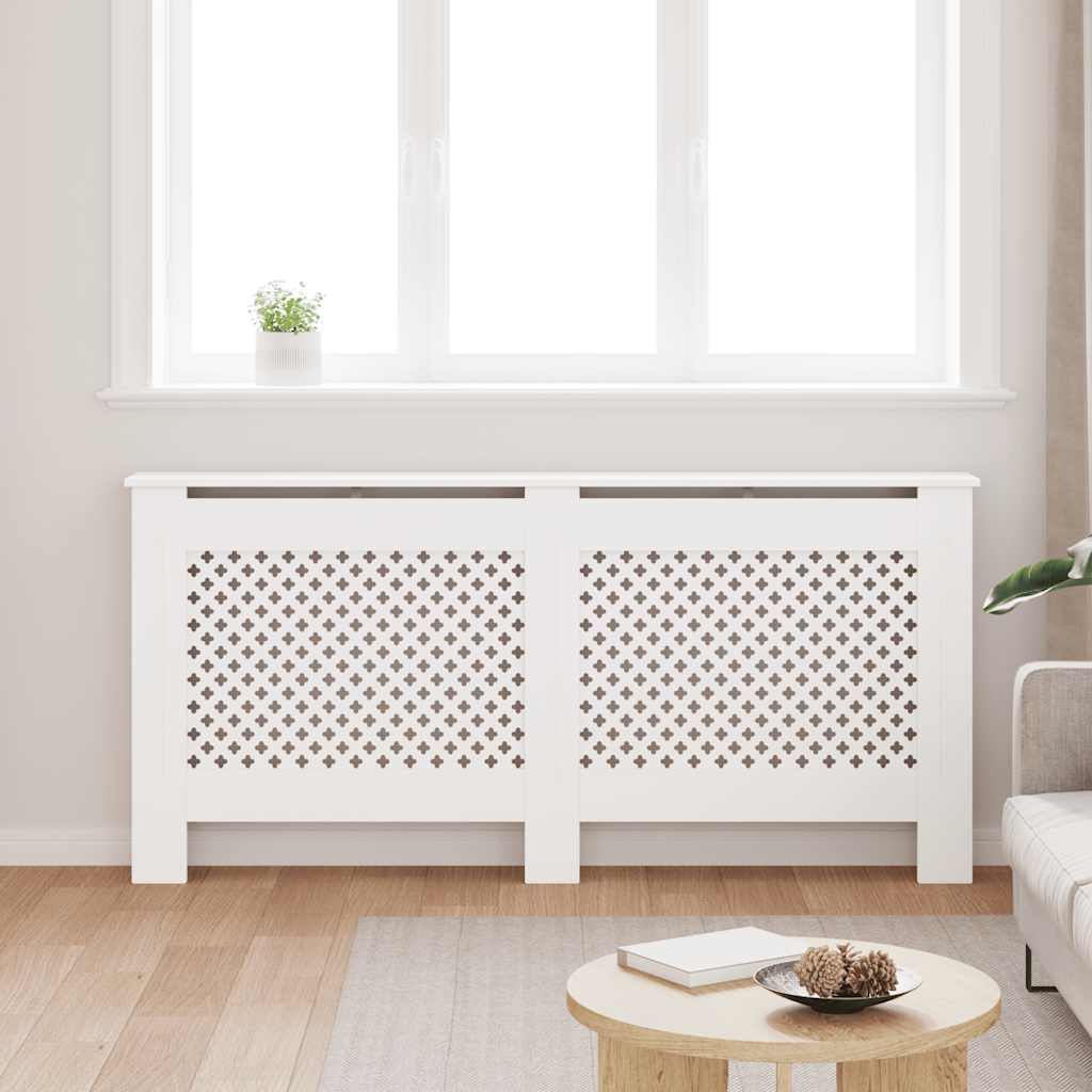 Pokrov za radijator bijeli 172 x 19 x 81,5 cm MDF