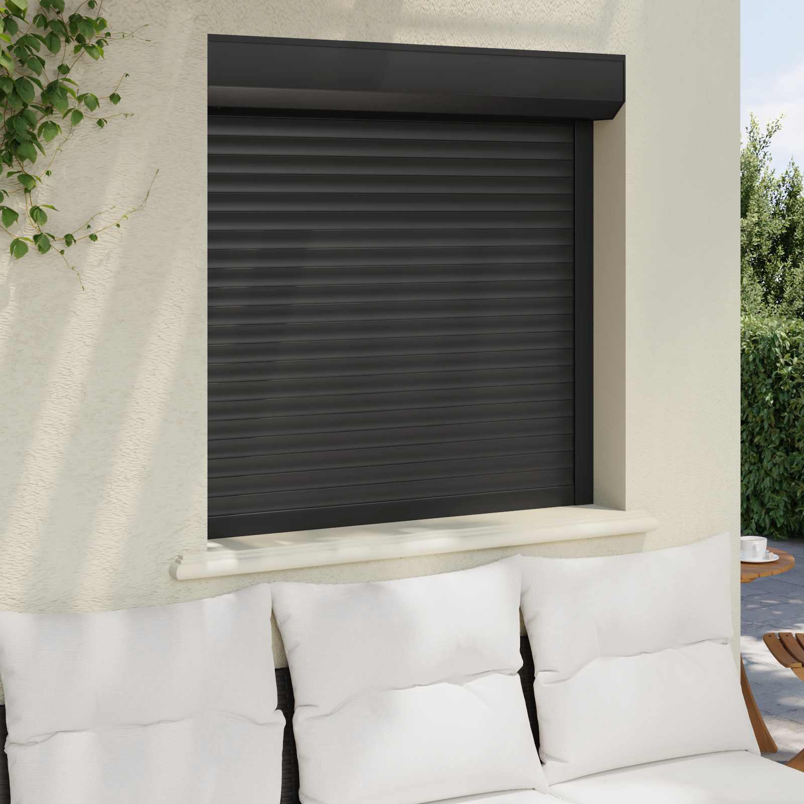 Roletna Antracit 100 x 100 cm Aluminij i poliuretan