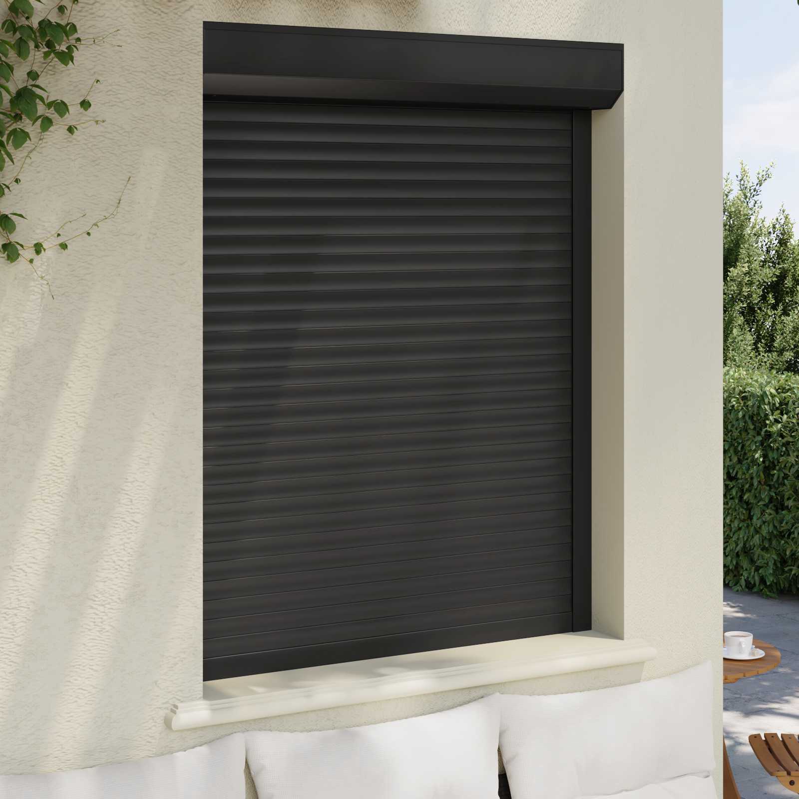 Roletna Antracit 100 x 130 cm Aluminij i poliuretan