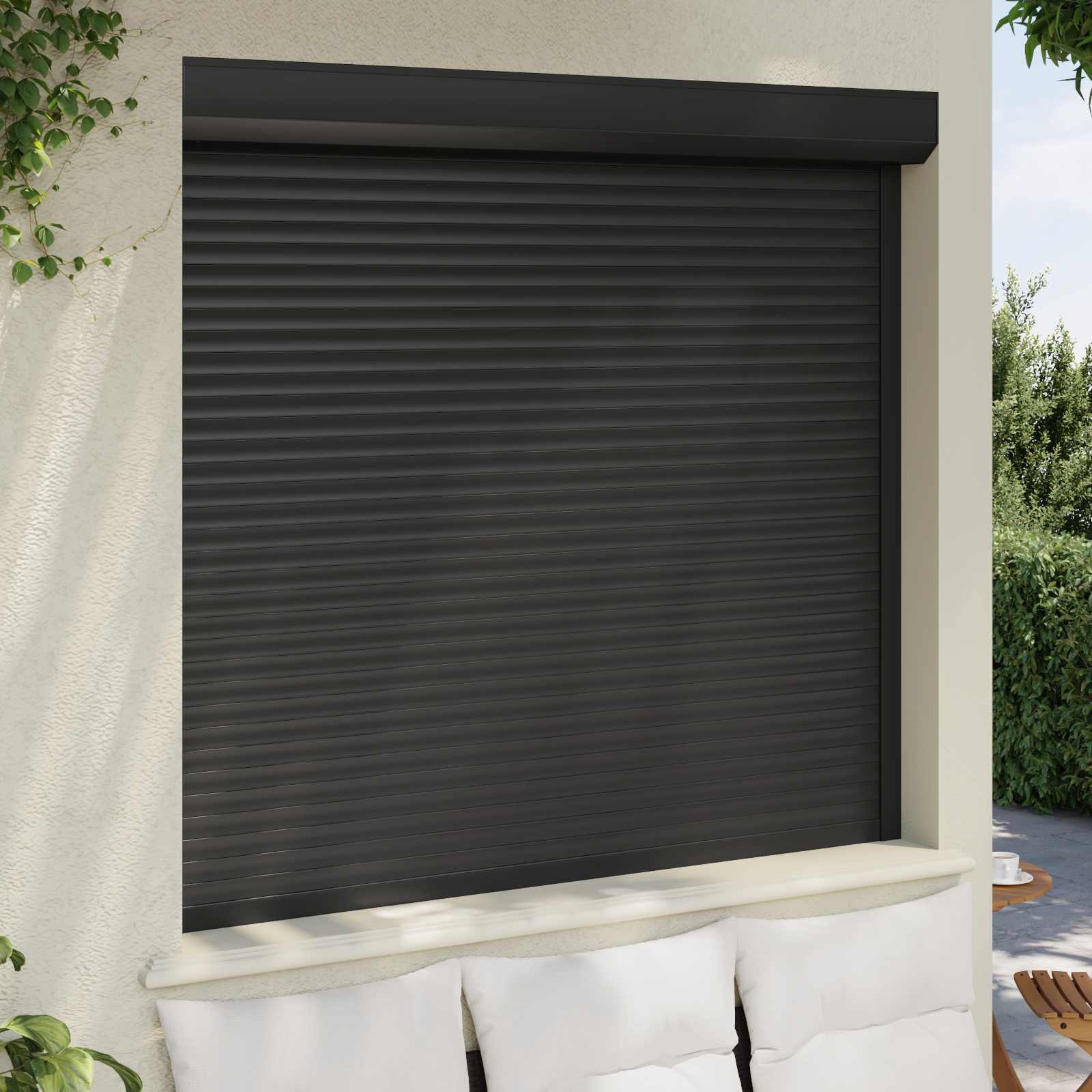 Roletna Antracit 160 x 150 cm Aluminij i poliuretan