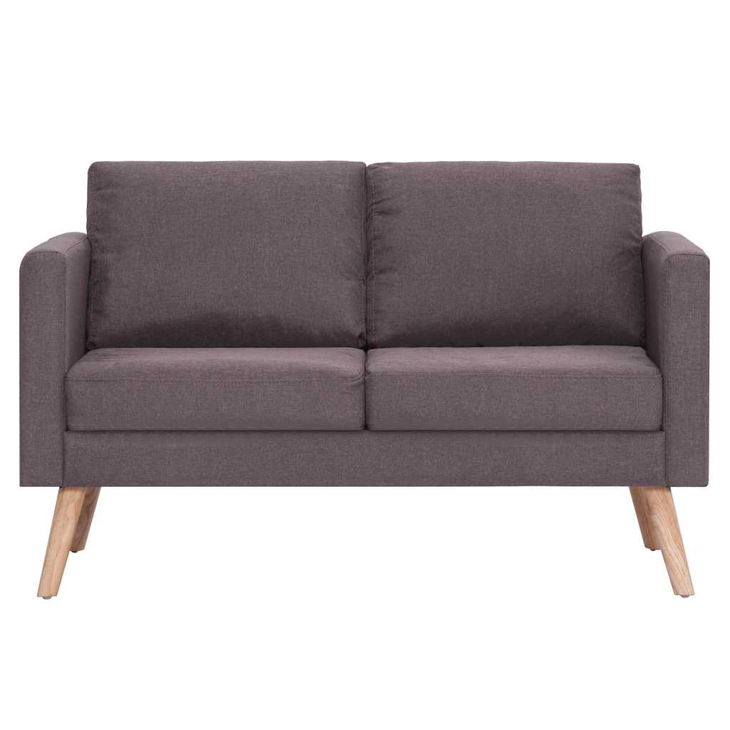 2-dijelni set sofa od tkanine bež