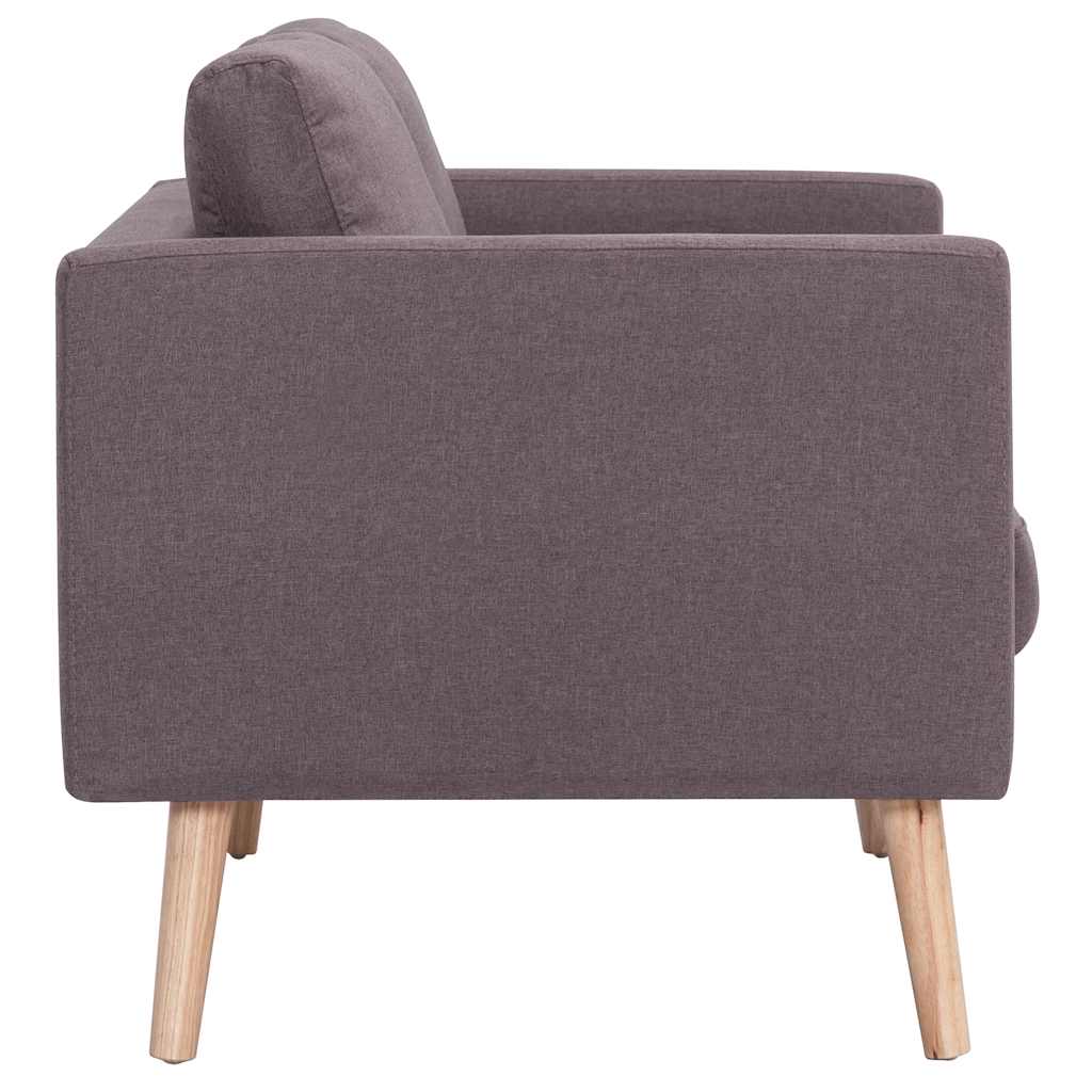 2-dijelni set sofa od tkanine bež