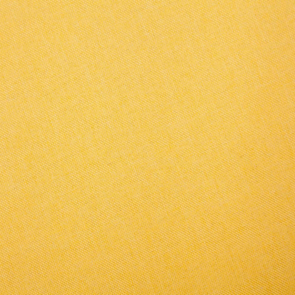 2-dijelni set sofa od tkanine žuti