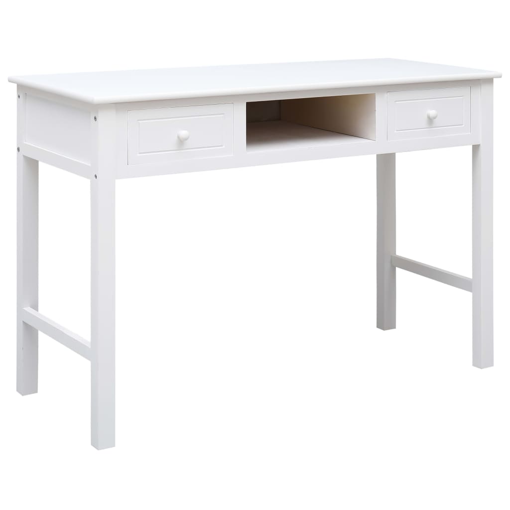 Pisaći stol bijeli 110 x 45 x 76 cm drveni