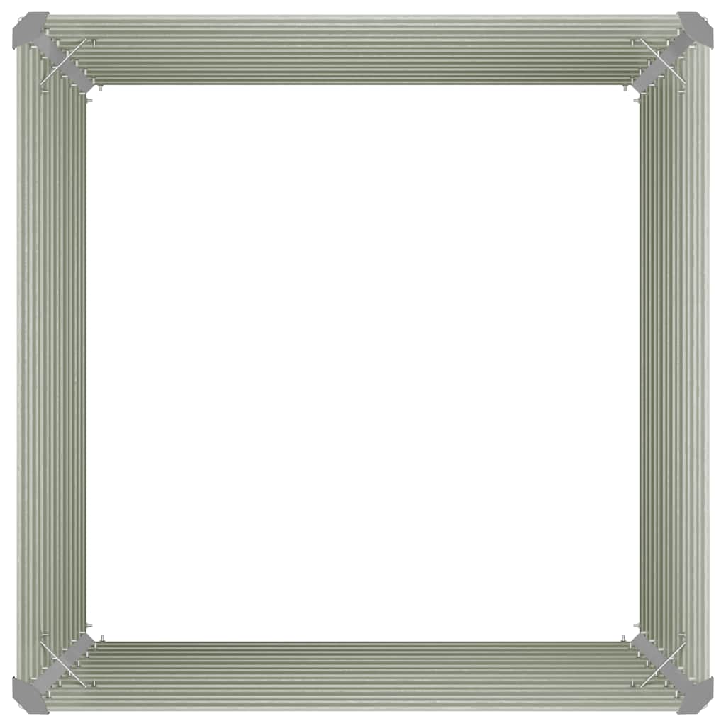 Povišena vrtna gredica antracit 100x100x77 cm pocinčani čelik