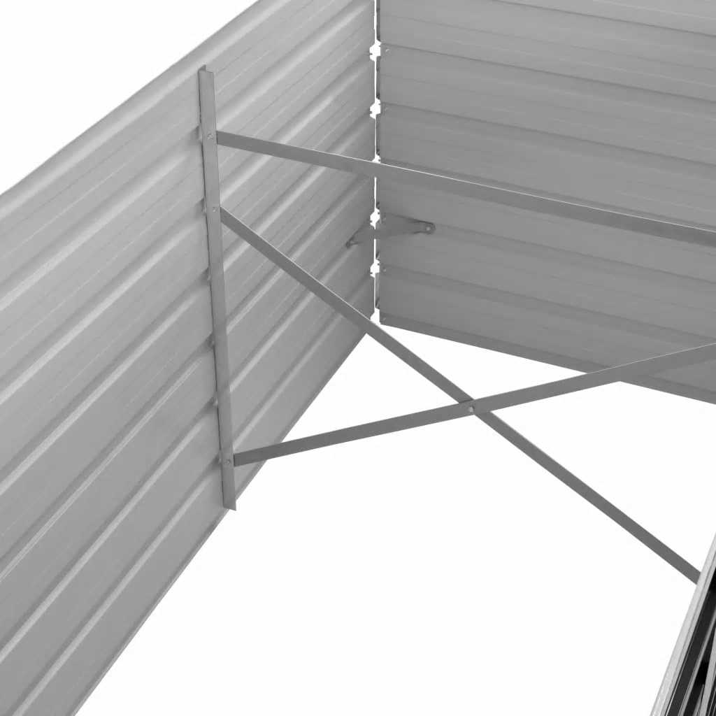 Povišena vrtna gredica antracit 240x80x45 cm pocinčani čelik