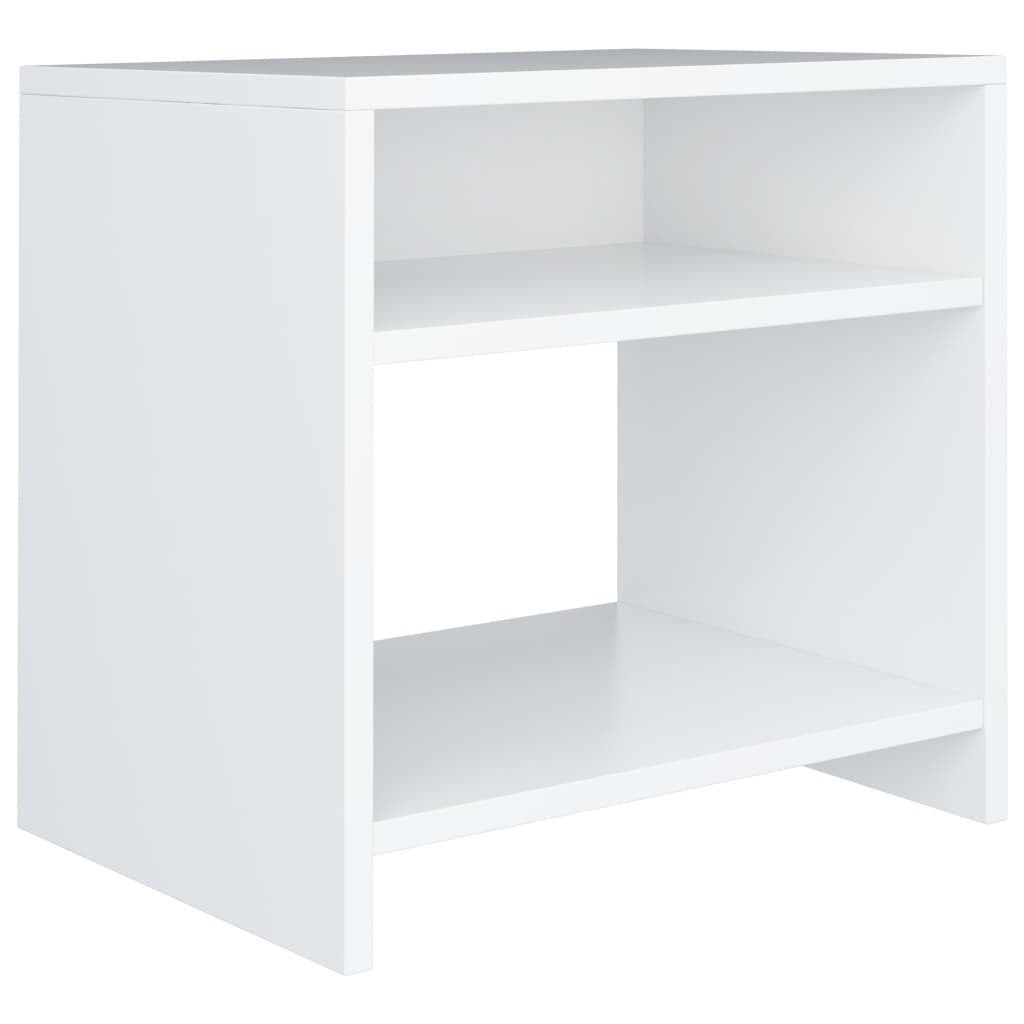 Noćni ormarići 2 kom bijeli 40 x 30 x 40 cm konstruirano drvo