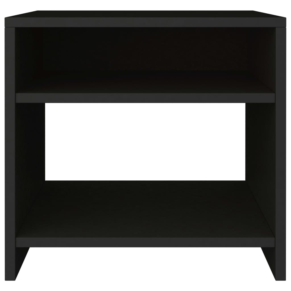 Noćni ormarići 2 kom crni 40 x 30 x 40 cm od konstruiranog drva