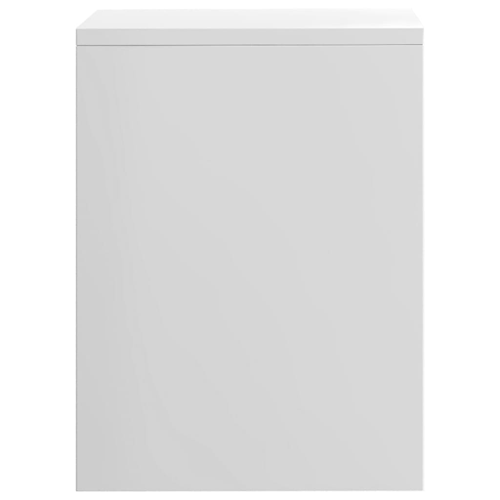 Noćni ormarić 2 kom sjajni bijeli 40x30x40 cm konstruirano drvo