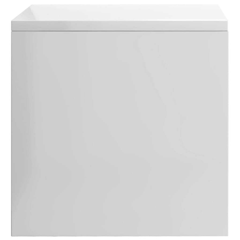 Noćni ormarić 2 kom sjajni bijeli 40x30x30 cm konstruirano drvo