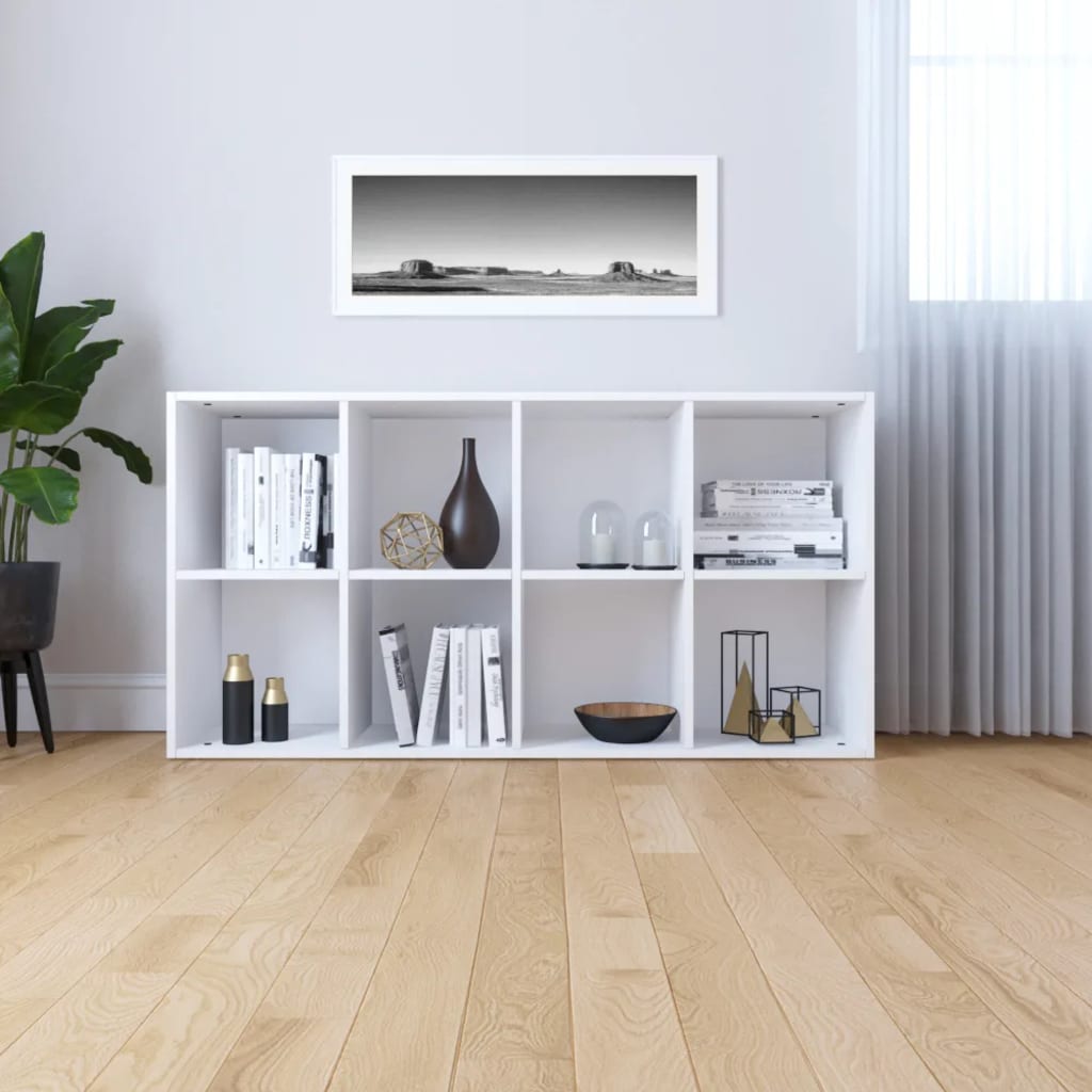 Ormarić za knjige / komoda bijeli 66 x 30 x 130 cm drveni