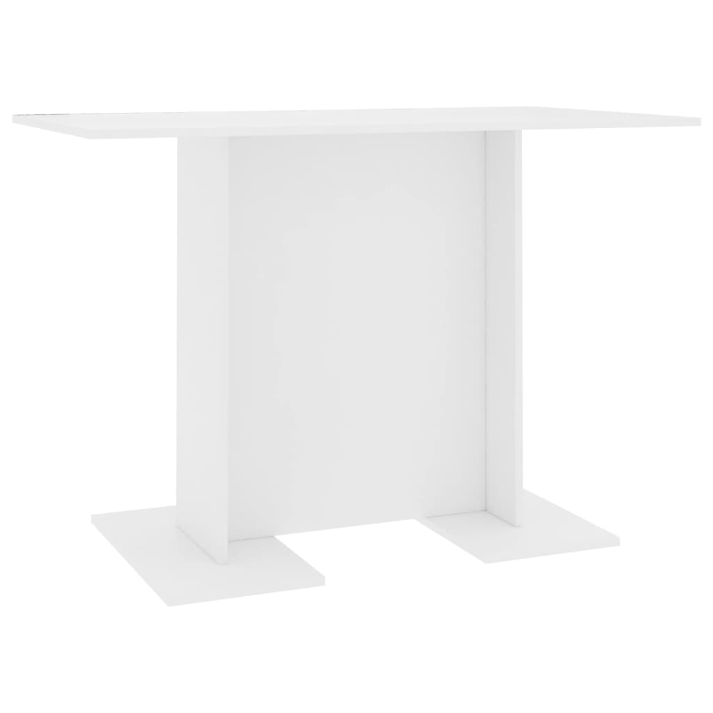 Blagovaonski stol bijeli 110 x 60 x 75 cm konstruirano drvo