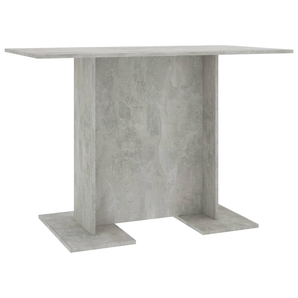Blagovaonski stol siva boja betona 110 x 60 x 75 cm drvena