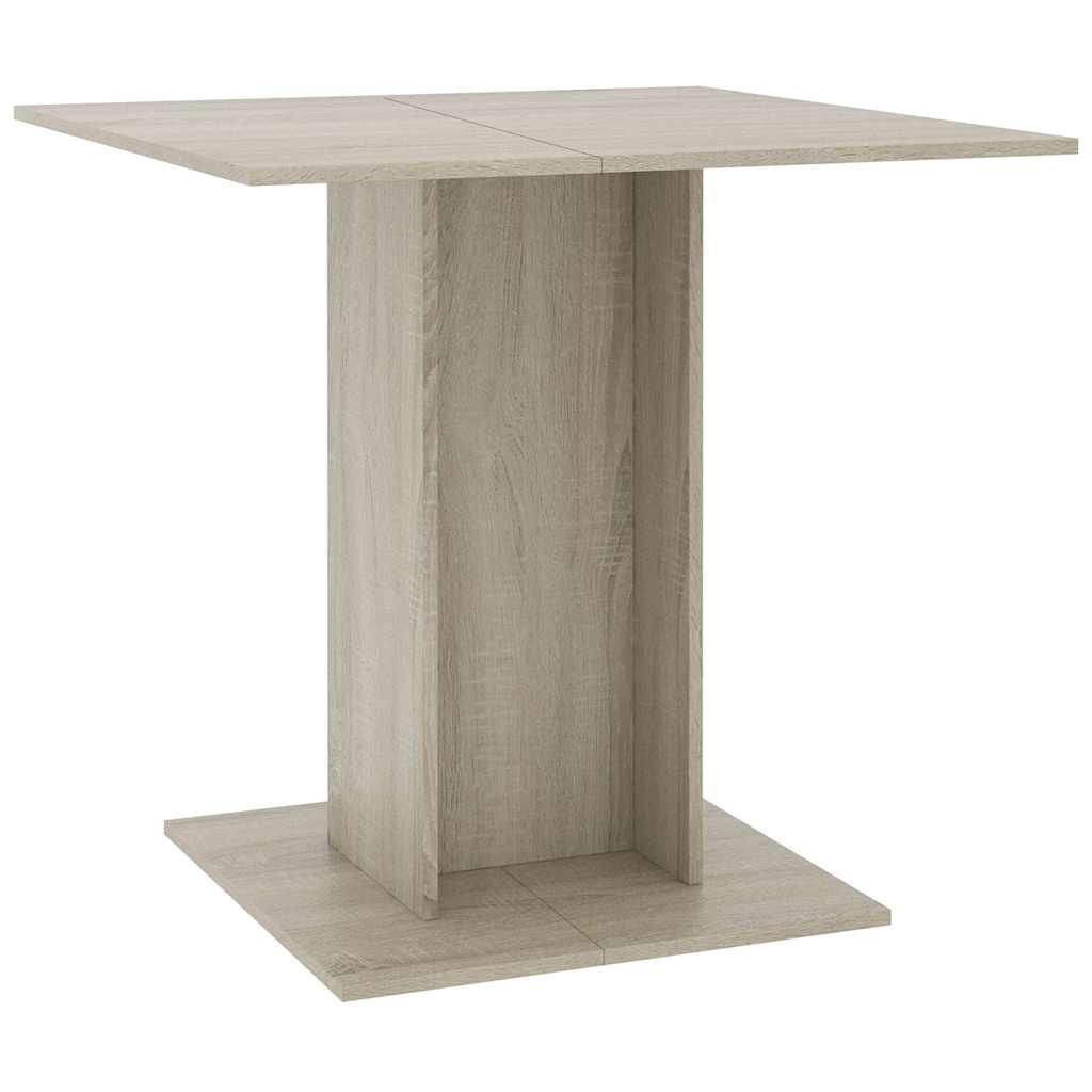 Blagovaonski stol boja hrasta sonome 80 x 80 x 75 cm od iverice