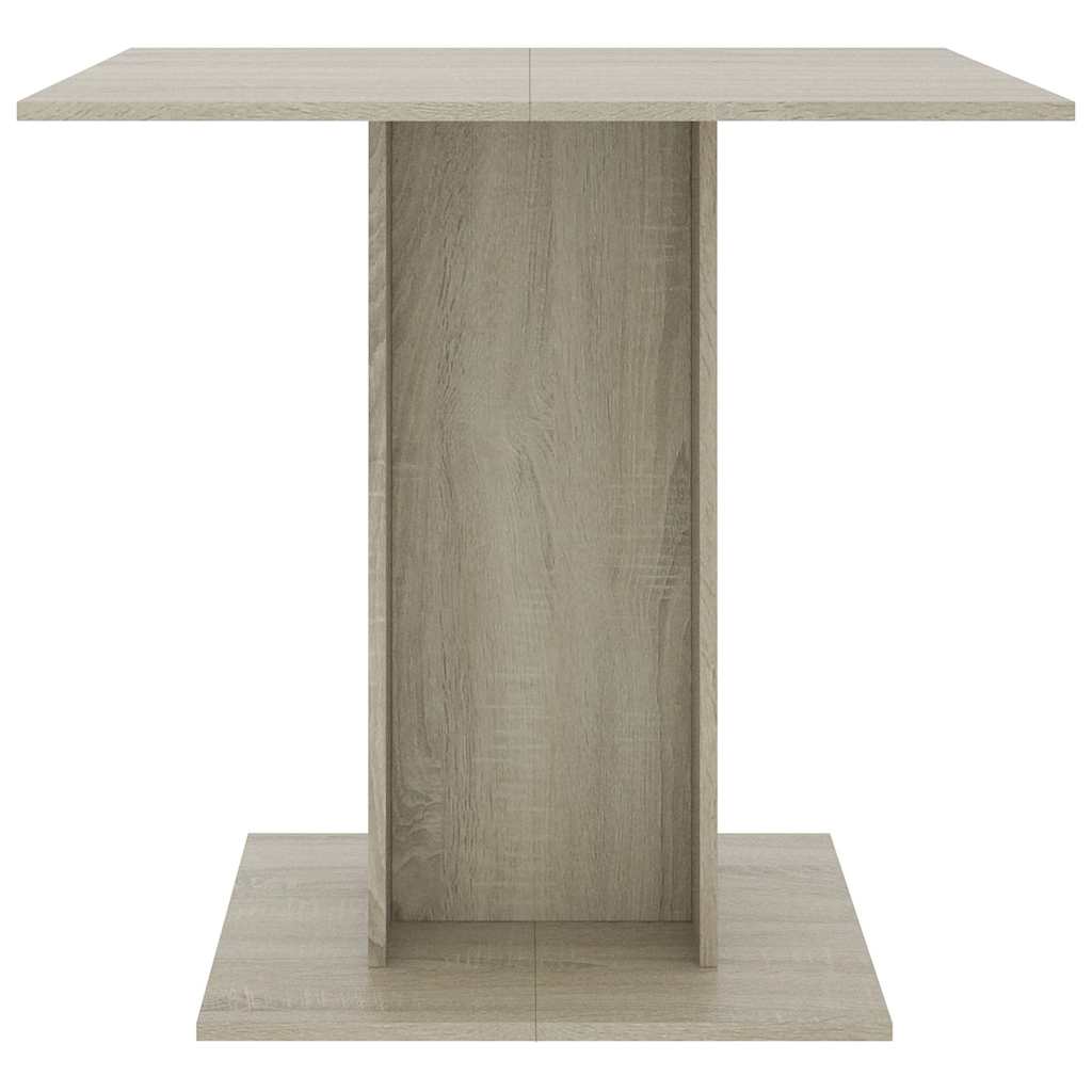 Blagovaonski stol boja hrasta sonome 80 x 80 x 75 cm od iverice