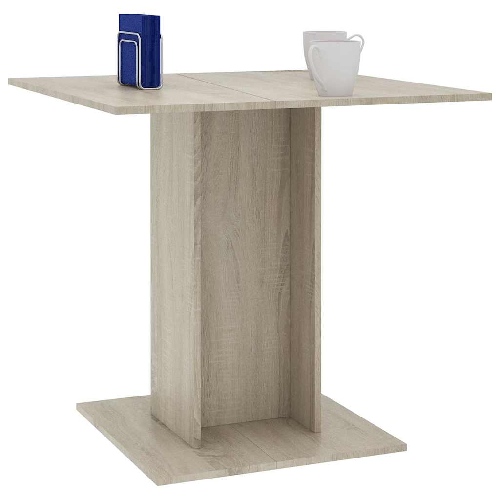 Blagovaonski stol boja hrasta sonome 80 x 80 x 75 cm od iverice