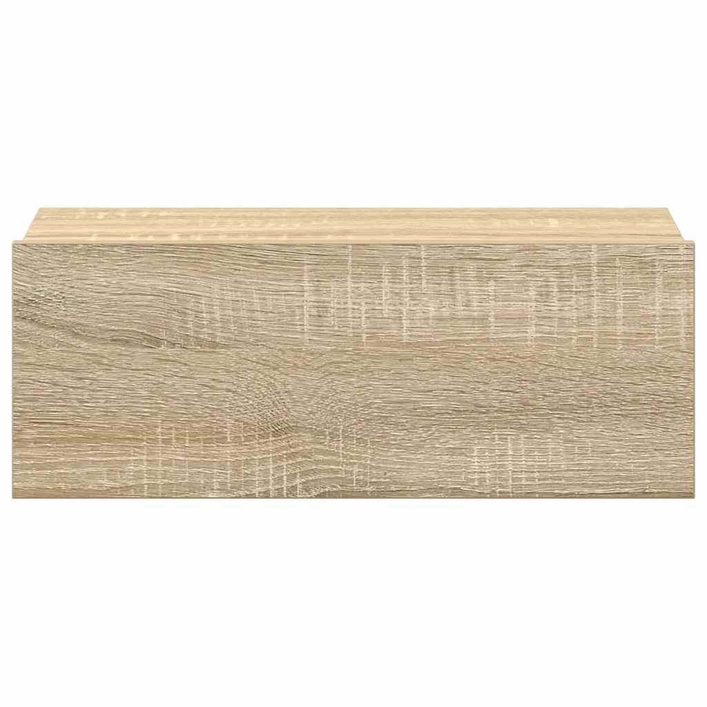 Viseći noćni ormarić boja hrasta 40x30x15 cm konstruirano drvo