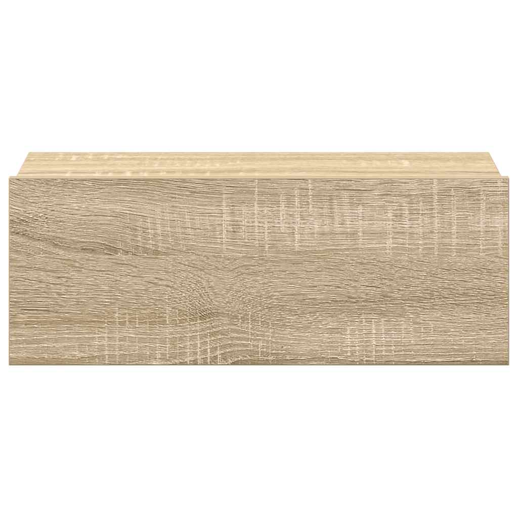 Viseći noćni ormarići 2 kom 40x30x15 cm konstruirano drvo