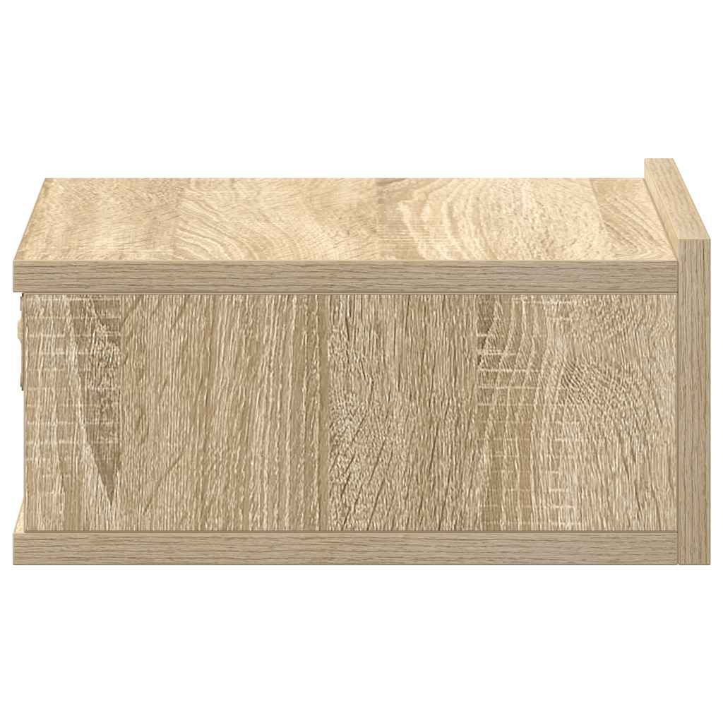 Viseći noćni ormarići 2 kom 40x30x15 cm konstruirano drvo