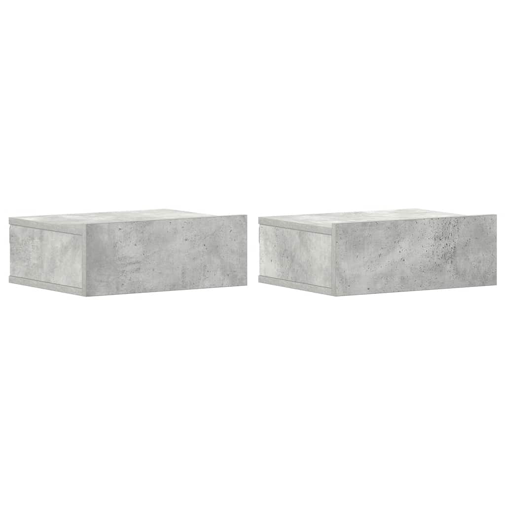 Viseći noćni ormarići 2 kom 40x30x15 cm konstruirano drvo
