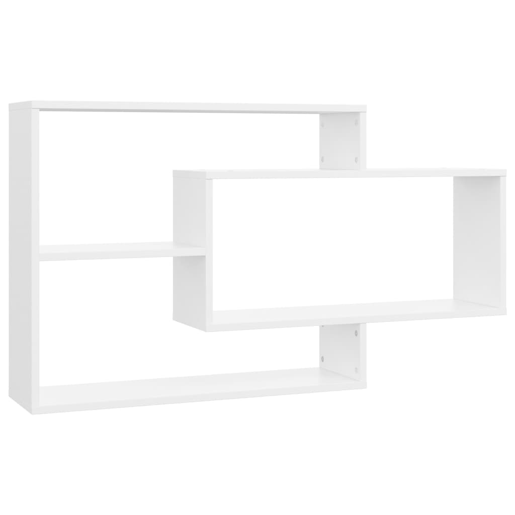 Zidne police bijele 104 x 20 x 58,5 cm konstruirano drvo